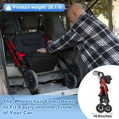 Walkers for Seniors 2 in 1 Wheelchair Combo, 450 lb Foldable Rollator Transpo…
