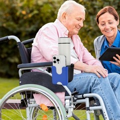 2-in-1 Wheelchair & Walker Cup Holder with Phone Holder – Universal Fit