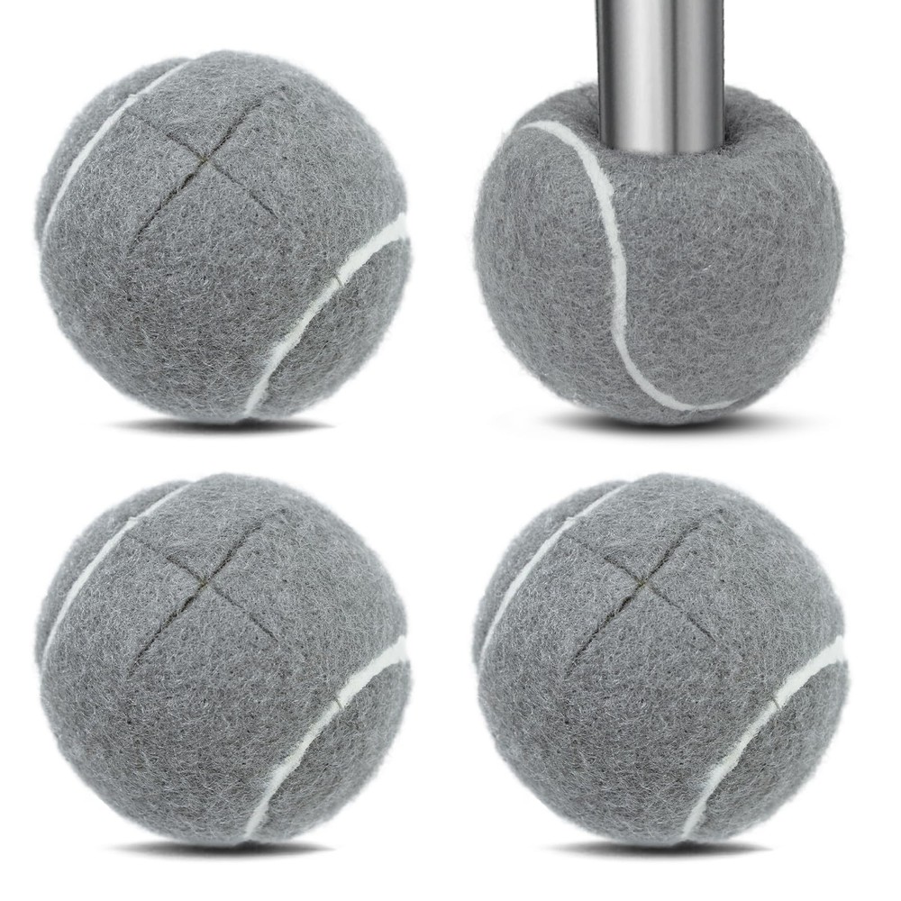 Tennis Balls For Walkers Pre Cut 4pcs Walker Precut Gray