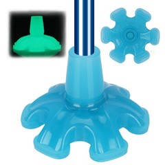 3/4Inch Glow Cane Tip Self-Standing Quad Base Replacement for Most Walking Canes