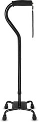 RMS Quad Cane – Adjustable Walking Cane with a Large Four-Pronged Base for Extra