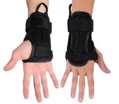 Fitted Wrist Guard Support Brace for Snowboarding, Skating, Motocross, Biking