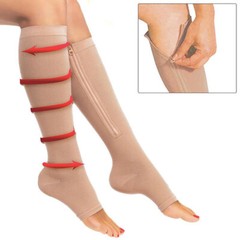 Compression Socks Support Graduated Stockings Men Women 20-30mmHg Nylon Sleeves