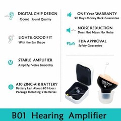 New Hearing Amplifier (CIC) Complete In Canal,Invisible,Super mini,Adjustable,