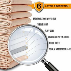 200 Disposable Incontinence Underpads Bed Pads 23×30 Bulk Quilted Thick Pee Pads