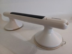 EHRRD Suction Cup Grab Bar Handle 12 inch Bathroom Non Slip Secure White Black