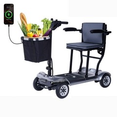4 Wheel Folding Mobility Scooter Electric Power Wheelchairs Long Range 39.7Lbs