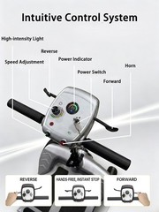 Lightweight Mobility Scooters for Seniors Removable Battery & Quick Fold Design