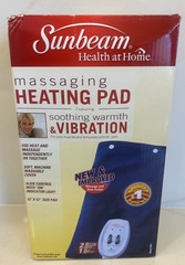 Sunbeam Health At Home Massaging Heating Pas Soothing Warmth & Vibration 12 x 12