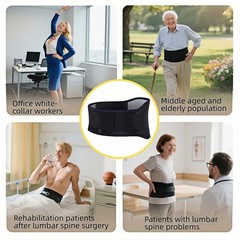 Ergonomic Self-Heating Lumbar Support Strap for Sciatica Relief – XL Size