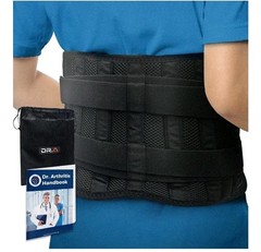 Dr. Arthritis Back Brace for Lower Back Pain Relief with 3D Lumbar Pad, Soft .B9