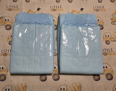 Sunkiss Blue Overnight Pack of 2 Adult Plastic Backed Diapers Size S/M 30″- 44″