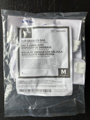 Medline Urinary Drainage Bag 2000 mL, Flip Drain Bag 600 mL, Snapsecure 3-Way
