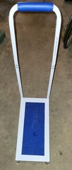 Bath Shower Step Stool With Handrail Non Slip Blue Platform Safety Steel