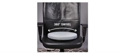 HealthSmart 360 Degree Swivel Seat Cushion, Chair Assist 15 Diameter, Gray