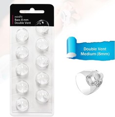 Double Vent 8mm-Hearing Aid Domes for Oticon Minifit, Oticon Hearing Aid Supp…