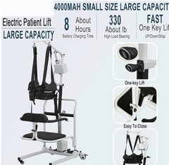 ✅Patient Lift Electric For Home with Commode, Patient Transfer Lifts Load 330 lb
