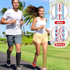 Plus Size Compression Socks Vital Socks With Zipper Toeless Circulation Socks