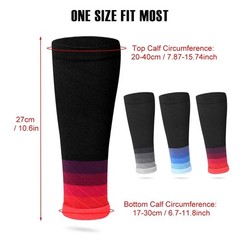 Calf Compression Sleeves 20-30mmHg Leg Support Running Sports Men Women
