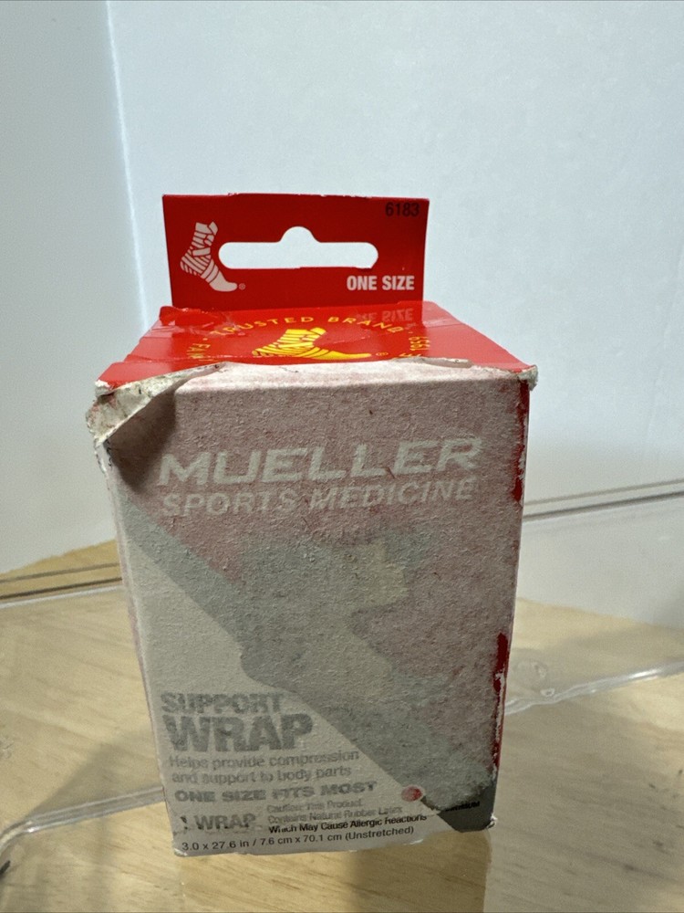 Mueller Sports Medicine Easy Grip Ankle Wrap One Size Open Box New. 6183.