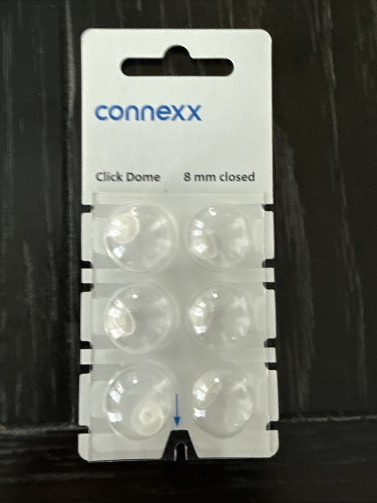 Siemens CONNEXX 8mm CLOSED Click Dome (Signia Rexton Widex Miracle Ear) 6 Pack