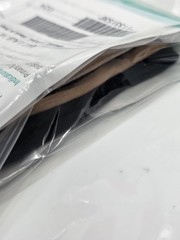 Juzo 6000 20-60 mmHg Compression Wrap-Calf Segment Sz LG Black -Beige Reversibl