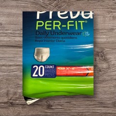 5 Pack – Prevail Per-Fit Daily Protective Underwear, Medium, 100 Count in Total