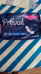 Prevail Daily Pads Moderate Absorbency 20 Count Bladder Leak Protection