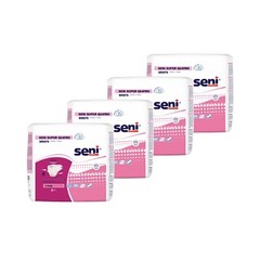 Unisex Adult Incontinence Brief Seni® Super Quatro X-Large Disposable Heavy Abso