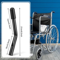 Tandefio 2 Pcs Wheelchair Brake Extenders 5 Inch, Black