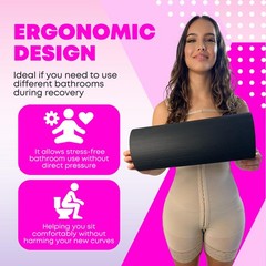 BBL Pillow Seat Riser – Brazilian Butt Lift D-Shaped Seat Pillow After Surger…