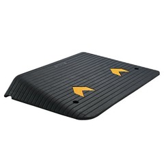 VEVOR Upgraded Rubber Threshold Ramp, 4″ Rise Door Ramp with 1 Channel