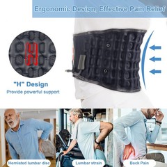 Back Pain Belt Inflatable Lumbar Support for Lower Back Pain Relief Decompres…