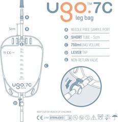 Ugo 750ml Leg Bags x10 – Durable Fabric Backing, Reliable Drainage Solution