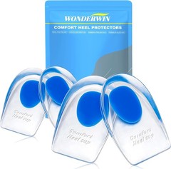 Self-Adhesive Gel Heel Support Pads for Injury Prevention – Size L, 2 Pairs