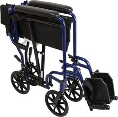 Astra Transport Chair 19″ Aluminum 250lb Wt-Cap. w/ Nylon Seat
