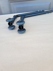 Quickie Wheelchair ANTI TIP TIPPERS WHEELS Wheelie Bars Parts Used Nitrum Qx 2