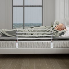 90cm Foldable Portable Safety Bed Guard Stainless Steel Bed Railing for Seniors