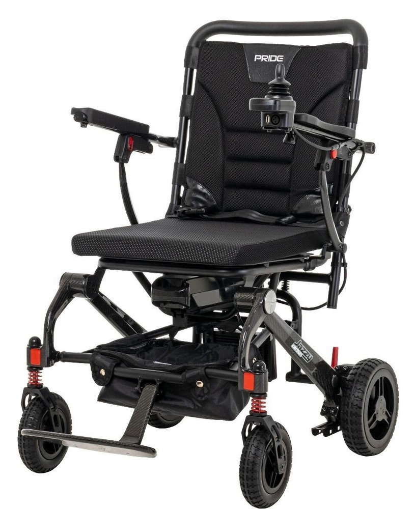 Pride Jazzy Carbon LI Powerchair, Foldable Electric Wheelchair – Just 43.6…