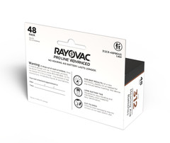 96 Rayovac Mercury Free Proline Advanced Size 312 Hearing Aid Batteries, Total