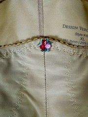 Design Veronique #165 Non-Zippered Torso Brief Surgical Garment Champagne XL