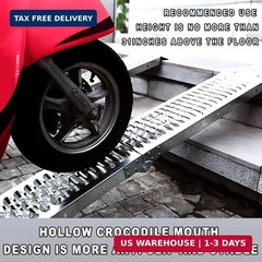 Alloy Steel Motorcycle Ramp, 750 Lbs Capacity, 7.25ft Folding Loading Ramp with