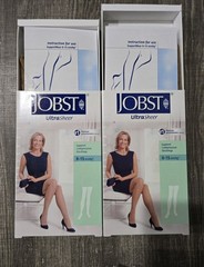 5 JOBST Ultra Sheer Support Compression Stockings Thigh CT Sun Bronze 8-15 mmHg
