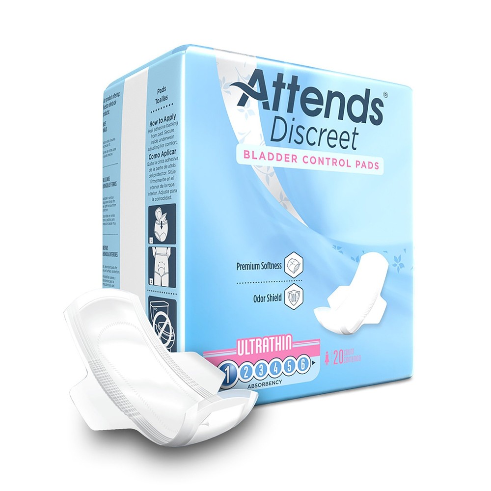 Attends Incontinent Pad 9″ L Ultra Thin Ultra Thin 480 Ct
