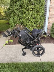Ki mobility Focus CR Tilt In Space Manual Transport Wheelchair