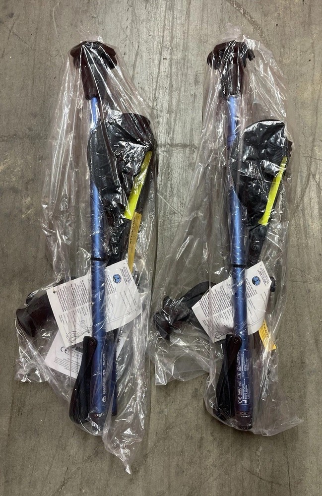 Ergoactives Ergobaum Adjustable 7G Shock Absorbing Forearm Crutches 2 L & R NEW