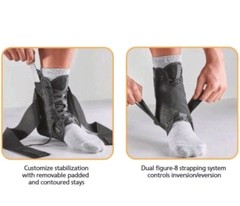 Corflex Marathon Active Lace-Up Ankle Stabilizer Wrap Support Brace XLarge L  R