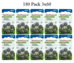ZeniPower Size 675 PR44 Mercury Free Hearing Aid Batteries Pack of 180