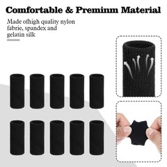 10 Pcs Finger Sleeves Finger Compression Protectors Elastic Finger Covers