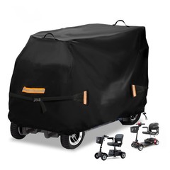 Upgraded Mobility Scooter Storage Cover, 600D Heavy Duty Scooter Weather Cove…